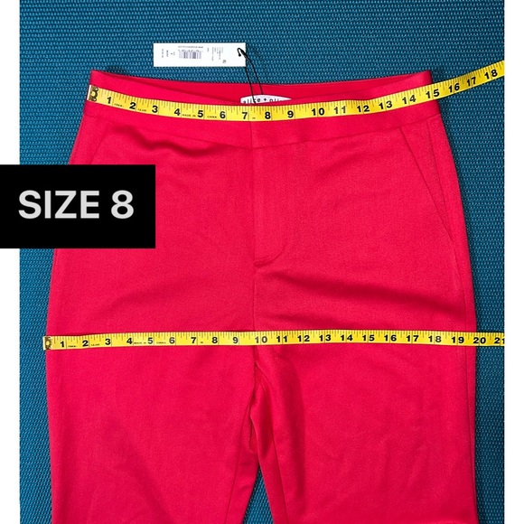 Alice + Olivia Deanna High Rise Red Bootcut Pant - Picture 11 of 17